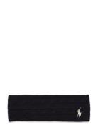 Wool Blend-Cable Headband Accessories Headwear Headbands Black Polo Ralph Lauren