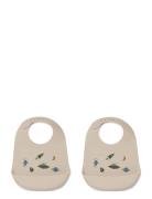 Tilda Silic Bib 2-Pack Baby & Maternity Baby Feeding Bibs Sleeveless Bibs Cream Liewood