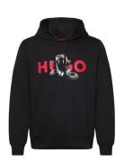 Dueleyo Tops Sweatshirts & Hoodies Hoodies Black HUGO