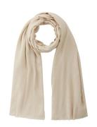 Elevated Chic Jacquard Scarf Accessories Scarves Lightweight Scarves Cream Tommy Hilfiger