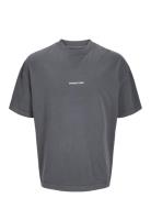 Jcokinetic Dyed Tee Ss Crew Neck Jnr Tops T-Kortærmet Skjorte Grey Jack & J S