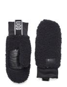 Uggfluff Mitten With Logo Tape Accessories Gloves Thumb Gloves Black UGG