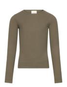 Petriciasy T-Shirt Long Sleeve Tops T-shirts Long-sleeved T-Skjorte Khaki Green Sofie Schnoor Young