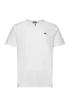 Antonio T-Shirt Sport Men Men Sports Clothes Sport Tops Sport T-Skjorte White J. Lindeberg