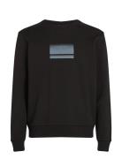 Gradient Logo Sweatshirt Tops Sweatshirts & Hoodies Sweatshirts Black Calvin Klein