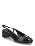 Cap-Toe Slingback 45Mm Shoes Sling Backs Heeled Slingbacks Black Tory Burch