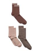 Abby 3-Pack Socks Sokker Strømper Multi/patterned Mp Denmark