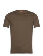 Perry Crunch V-Ss Tee Tops T-Kortærmet Skjorte Khaki Green Mos Mosh Gallery