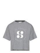 Maisy T-Shirt Tops T-Kortærmet Skjorte Grey Sofie Schnoor Young