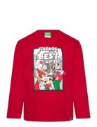 T-Shirt L/S Tops T-shirts Long-sleeved T-Skjorte Red United Colors Of Benetton