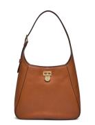 Leather Large Tanner Shoulder Bag Bags Small Shoulder Bags-crossbody Bags Brown Lauren Ralph Lauren