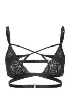 Nisha Bralette Lingerie Bras & Tops Soft Bras Bralette Black Hunkemöller