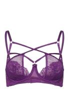 Anna Non-Padded Underwired Bra Lingerie Bras & Tops Wired Bras Purple Hunkemöller