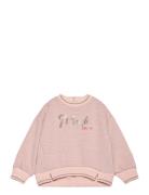 Sweatshirt Ls Tops Sweatshirts & Hoodies Sweatshirts Pink Minymo