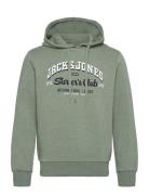 Jjelogo Sweat Hood 2 Col 24/25 Noos Tops Sweatshirts & Hoodies Hoodies Green Jack & J S