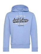 Jjelogo Sweat Hood 2 Col 24/25 Noos Tops Sweatshirts & Hoodies Hoodies Blue Jack & J S