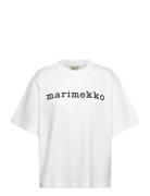 Veisto Logo Placement Tops T-shirts & Tops Short-sleeved White Marimekko