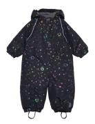 Polyester Baby Suit - Glitter Outerwear Coveralls Snow-ski Coveralls & Sets Navy Mikk-line