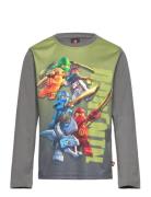 Lwtano 617 - T-Shirt L/S Tops T-shirts Long-sleeved T-Skjorte Grey LEGO Kidswear