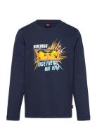 Lwtano 624 - T-Shirt L/S Tops T-shirts Long-sleeved T-Skjorte Navy LEGO Kidswear