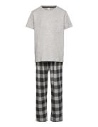 Pyjamas Set Check Trs Pyjamassæt Multi/patterned Lindex