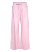 Trouser Poplin Pyjamas Nattøj Pink Lindex