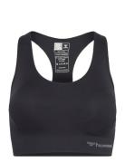 Hmltif Seamless Padded Sports Bra Sport Women Sport Clothing Sport Bras - All Black Hummel