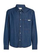 Regular Denim Shirt Tops Shirts Denim Shirts Blue Calvin Klein Jeans