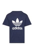 Trefoil Tee Tops T-Kortærmet Skjorte Navy Adidas Originals