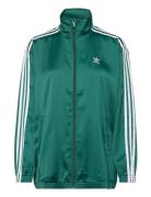 Satin Tt Loose Sport Sport Clothing Sport Sweatshirts & Hoodies Sport Sweatshirts Green Adidas Originals