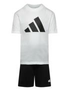 J Bl T-Set Sets Sets With Short-sleeved T-shirt White Adidas Sportswear