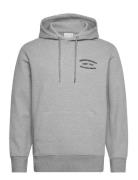 Small Graphic Sweat Hoodie Tops Sweatshirts & Hoodies Hoodies Grey GANT