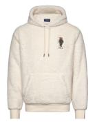 Polo Bear Pile Fleece Hoodie Tops Sweatshirts & Hoodies Hoodies Cream Polo Ralph Lauren