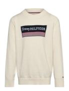 Monotype 1985 Reg Sweater Tops Sweatshirts & Hoodies Sweatshirts Cream Tommy Hilfiger