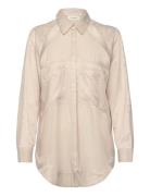 Cmsila-Shirt Tops Shirts Long-sleeved Beige Copenhagen Muse