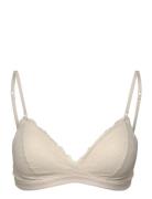 Lightly Lined Triangle Lingerie Bras & Tops Soft Bras Non Wired Bras White Calvin Klein