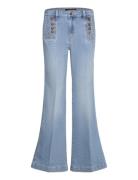 High-Rise Flare Sailor Jean Bottoms Jeans Flares Blue Lauren Ralph Lauren