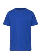 Cotton Jersey Crewneck Tee Tops T-Kortærmet Skjorte Blue Ralph Lauren Kids