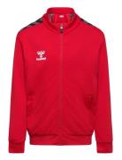 Hmlauthentic Pl Zip Jacket Kids Tops Sweatshirts & Hoodies Sweatshirts Red Hummel