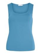 Vikenza U-Neck S/L Tank Top - Noos Tops T-shirts & Tops Sleeveless Blue Vila