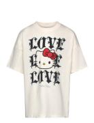 T Shirt Hello Kitty Tops T-Kortærmet Skjorte White Lindex