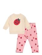 Set Sweatshirt Leggings Spring Sets Sweatsuits Pink Lindex