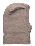 Balaclava Wool Knit Windstop Accessories Headwear Balaclava Beige Huttelihut