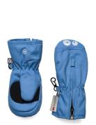 Mittens W. Zipper Accessories Gloves & Mittens Mittens Blue Color Kids