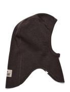 Balaclava Cotton Rib Accessories Headwear Balaclava Brown Huttelihut