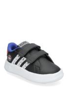 Grand Court Spider-Man Cf I Sport Sneakers Low-top Sneakers Black Adidas Sportswear