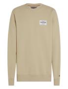 Monotype Label Sweatshirt Tops Sweatshirts & Hoodies Sweatshirts Beige Tommy Hilfiger