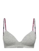 Lightly Lined Triangle Bra Lingerie Bras & Tops Soft Bras Non Wired Bras Grey Tommy Hilfiger