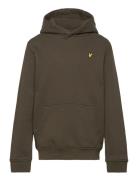 Pullover Hoodie Tops Sweatshirts & Hoodies Hoodies Green Lyle & Scott