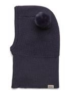 Balaclava Windstop W. Pompoms Accessories Headwear Balaclava Navy Huttelihut